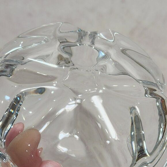 2 - Cristal d'Arques 4.25" Genuine Lead Crystal Glass Ashtray - Picture 7 of 11